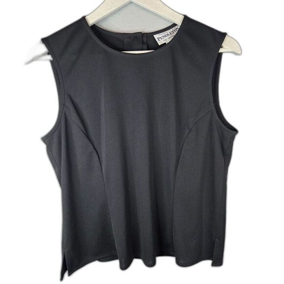 Pendleton Women's Black Sleeveless Tank Top Size 10 - Picture 1 of 6